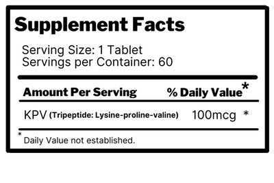 KPV Peptide ingredients 